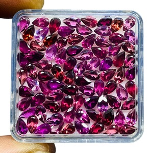 Gema de Rodolita Natural con Corte de Pera de 5mm, Piedra de Rodolita Suelta, Lote al por Mayor para Fabricación de Joyas - Product Image 2