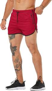 Shorts de course Dry Fit pour hommes, légers et à séchage rapide, pour la gym et l'entraînement, avec poches zippées - Product Image 3