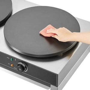 Máquina para Hacer Crepas Eléctrica de 3400W, Plancha Doble de 16 Pulgadas, Comercial, Antiadherente, de Acero Inoxidable para Crepas y Panqueques - Product Image 6