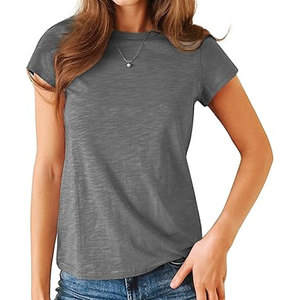 T-shirts pour femmes de haute qualité en modal doux à col rond et manches courtes, anti-UV, écologiques, décontractés pour l'été, basiques - Product Image 4