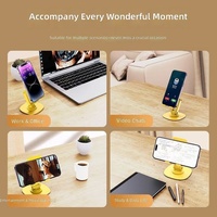Support de téléphone/tablette portable rotatif à 360° en ABS pour diffusion en direct et utilisation sur bureau - Idéal comme cadeau