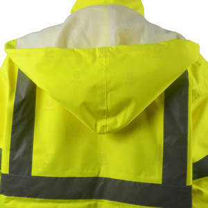 Chaqueta Impermeable de Seguridad para Hombre OEM 2026 con Logotipo Personalizable, 100% Poliéster, Reflectante y de Alta Visibilidad - Product Image 2