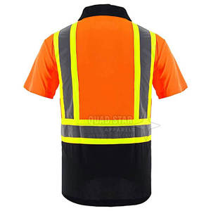 Ropa de seguridad para exteriores, ropa de trabajo transpirable, polos para hombre, MOQ bajo, nuevo diseño, polos de trabajo. - Product Image 2