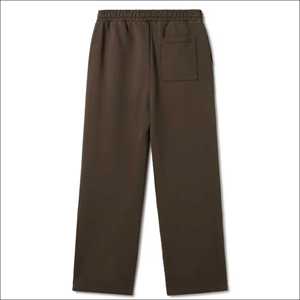 Pantalones de chándal casuales para hombre al por mayor, azul marino, de color liso, corte holgado, teñido liso, cintura media elástica, de lana peinada, para primavera - Product Image 6