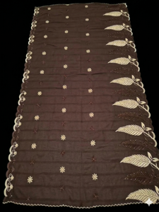 Foulard Hijab en Chiffon pour Femme, Brodé de Strass Floraux, Léger et Respirant, Longue Écharpe d'Été, Vêtement Ethnique Musulman, Vente en Gros - Product Image 2