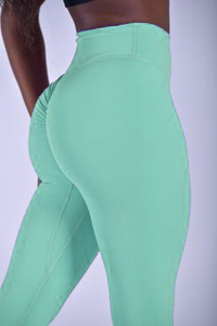 Leggings de Yoga para Mujer 2026 de Nylon y Spandex, Elásticos en Cuatro Direcciones, de Secado Rápido, Cintura Media, Color Liso, con Bolsillo - Product Image 4