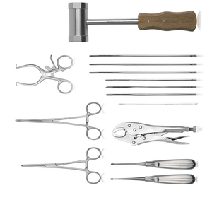 Juego de Instrumentos Quirúrgicos Veterinarios de Acero Inoxidable, Herramientas Manuales para Operaciones Clase I, Reutilizables por el PERSONAJE QUE REALIZA LA INTERVENCIÓN QUIRÚRGICA - Product Image 6