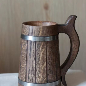 Mug à bière unique de style baril - Product Image 1