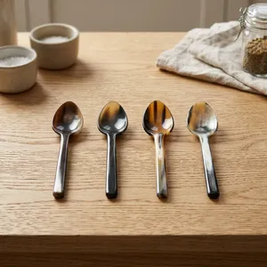 Cuillère de service en corne, faite à la main, polie miroir, ustensile de service en corne naturelle, cuillère décorative pour la cuisine, la table à manger, la maison, le restaurant - Product Image 5