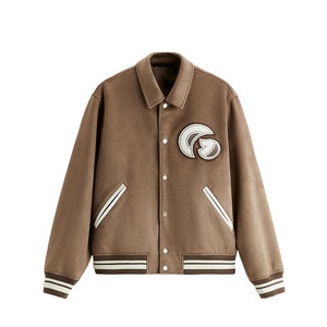 Fashionable Lettermen Jackets For Men Stylish <b>Button</b> Closure Durable Lettermen Jackets For Daily Wear - Product Image 1