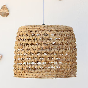 High Quality Modern Seagrass Rattan <b>Bamboo</b> Handwoven Customizable Chandelier Lampshade for Home Cafe Decor - Product Image 4