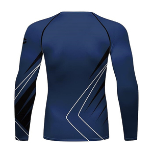 Custom Sailing Training Nylon Jersey Rash Guard With Lightweight Raglan Sleeves And Custom Pattern Long Sleeve <b>Compression</b> <b>Shirt</b> - Product Image 4