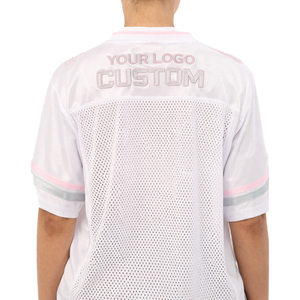 Nueva Camiseta de Fútbol Oversize Estilo Urbano con Cuello en V, Malla Transpirable, para Hombre y Mujer, Fabricada en Poliéster por OEM - Product Image 2