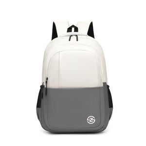 Sac à dos scolaire premium bicolore, léger, pour les trajets quotidiens, avec un compartiment avant zippé spacieux - Product Image 5