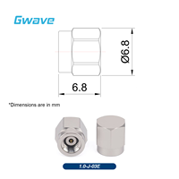 Accessoire connecteur en acier inoxydable passivé pour terminaison de charge RF 1,0 mm, capacité 1 Watt, jusqu'à 110 GHz