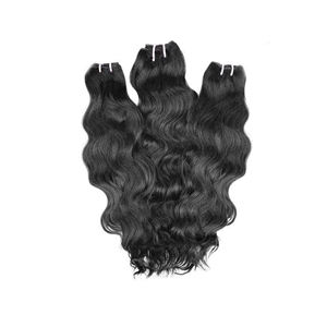 100% humain brésilien Remy Extensions de cheveux sans enchevêtrement soyeux droit non traité armure haute qualité Machine Double trame - Product Image 6