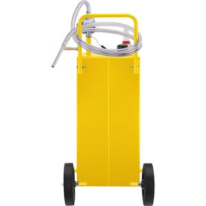 Giallo 30 galloni di carburante 4 ruote Manuel pompa di trasferimento benzina serbatoio di stoccaggio Diesel per auto tosaerba combustibile industriale - Product Image 1