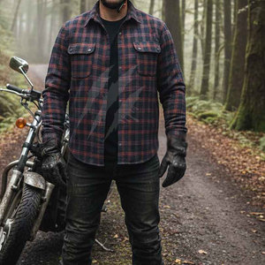 Camisa de Franela para Motocicleta Cómoda con Costuras Resistentes y Diseño Elegante para Aventuras al Aire Libre - Product Image 6