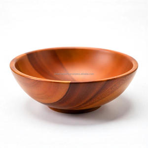 Tazón de Madera de Acacia Hecho a Mano de Primera Calidad WoodHaven, Ecológico, Pulido, Obra de Arte Coleccionable, Decoración de Mesa para el Hogar - Product Image 4