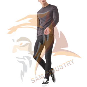 Camisetas Personalizadas de Alta Calidad para Hombre, Cuello Redondo, Manga Larga, 100% Algodón Orgánico, Secado Rápido, Transpirables - Product Image 3