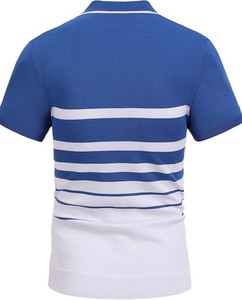 เสื้อโปโลผู้ชายไซส์ใหญ่ขายดี ผ้าโพลีเอสเตอร์ผสมคอตตอน ระบายอากาศได้ดี สกรีนโลโก้ตามสั่ง ลายพิมพ์ตัวอักษรแบบวินเทจ - Product Image 4