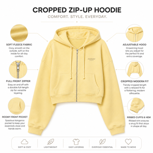 Custom Logo Women's <b>Cropped</b> <b>Zip</b> <b>Up</b> Hoodie Oversized Fleece Cotton Casual Streetwear Ladies Short Hooded Sweatshirt Wholesale - Product Image 5