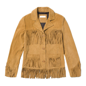 Manteau d'hiver en cuir véritable de vache respirant et de style western pour homme, en daim à franges, haute qualité, prix bas, en vente en ligne - Product Image 1