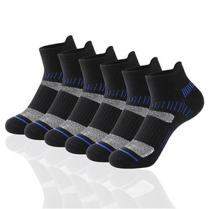 Ankle <b>Socks</b> For Running Quick Dry Breathable Spandex Polyester Summer Sports <b>Socks</b> With Striped Design Adult Size - Product Image 2
