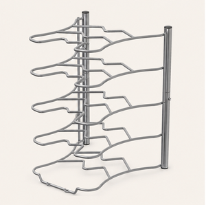 Wholesale 5 Tier Pot and <b>Pan</b> Organizer Rack for Kitchen Cabinet and Countertop Storage Metal Cookware <b>Holder</b> for Kitchen Usage - Product Image 1