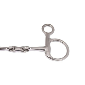 Bocado de caballo de acero inoxidable de alta calidad, cómodo, de doble articulación y anillo suelto - Industria Murid - Product Image 5