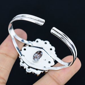 Natural Wild horse Gemstone 925 Sterling Silver Bangle Trending Designer <b>Bracelet</b> Jewelry Cuff Women Bangle - Product Image 3