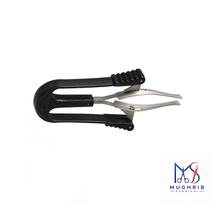 Pince à épiler automatique avec manche en plastique, 10cm, en acier inoxydable, pointe inclinée, outil de beauté durable pour usage domestique - Product Image 5
