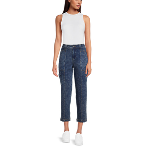 Pantalones de Mezclilla de Cintura Alta para Mujer, Pantalones Casuales con Bolsillos, Estilo Urbano, de Alta Calidad - Product Image 2