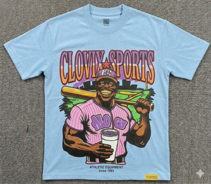 Camiseta gráfica extragrande de algodón 100% para hombre Clovix Sports |   Camisetas al por Mayor de Alta Calidad - Product Image 3