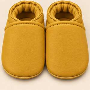 Chaussures pour bébé en cuir souple en gros, chaussures de berceau pour nouveau-né, chaussures pré-marche roses personnalisées, semelle confortable et flexible - Product Image 5