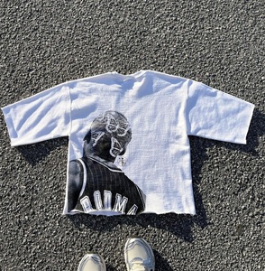 เสื้อยืดโอเวอร์ไซส์ผู้ชายแบบปรับแต่งได้ รุ่นซัมเมอร์ DTG คอกลม ผ้าฝ้าย 100% สไตล์วินเทจ เสื้อยืดเปล่าแบบถักลายตัวอักษรสั่งทำได้ - Product Image 3