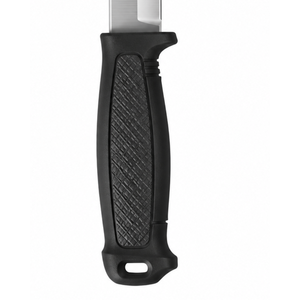 Couteaux de plein air à lame fixe noire avec lame en acier argenté, poignée antidérapante texturée diamant, étui de protection et clip ceinture pour l'extérieur - Product Image 2