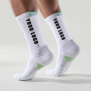 Chaussettes de sport professionnelles en tricot, design personnalisé, chaussettes de basketball unisexes, logo personnalisé, chaussettes de sport tubulaires - Product Image 1