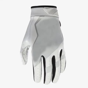 High Quality Custom Logo Leather Breathable Adjustable American Football Gloves Super <b>Sticky</b> Anti Slip Receiver Unisex Gloves - Product Image 4