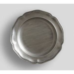 Nuevo Plato Decorativo Redondo con Borde de Cuentas Plateadas, Plato de Metal Plateado para Decoración de Mesa de Boda, Cena o Fiesta - Product Image 5