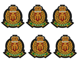 Wholesale High Quality Washable Lace Solid Custom Handmade Embroidery Bullion Wire <b>Pin</b> <b>Badges</b> Eco-Friendly Nickel-Free Luxury - Product Image 3