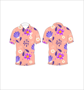 Polo pour homme à imprimé floral abstrait, décontracté, à manches courtes, respirant, tendance, pour le golf - Product Image 3