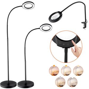 Lampada da pavimento con luce e supporto flessibile a collo d'oca LED 5X - Product Image 1