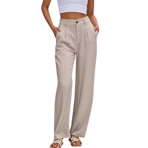 Pantalon cargo pour femme avec poches fonctionnelles, pantalon utilitaire décontracté, fabricant de vêtements sur mesure, vente en gros - Product Image 1