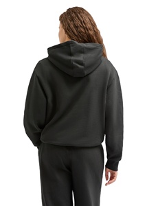 Conjunto de Sudadera con Capucha y Bolsillos y Pantalones Cortos de Felpa para Mujer, Dos Piezas, Estilo Casual - Product Image 2