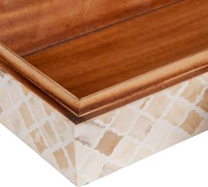 Rectangular Wood Storage <b>Box</b> Set Geometric Bone Inlay Design <b>Stackable</b> Jewelry Organizer Minimalist Decorative <b>Box</b> Bedroom Use - Product Image 5