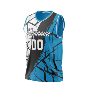 Camiseta de Baloncesto para Hombre, 100% Poliéster, Personalizada, Vintage, Antibacteriana, Transpirable, para Entrenamiento de Equipo, Verano - Product Image 1