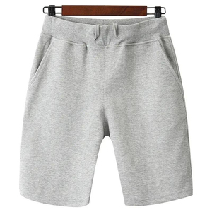 Pantalones Cortos Bermuda de Algodón para Hombre, Color Sólido, Cintura Media, Cordón Ajustable, Bolsillos Casuales, Transpirables, Estilo Tejido - Product Image 6