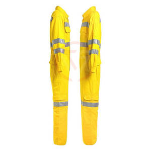 Combinaison de travail 100% coton FR, réfléchissante, antistatique, avec fermeture éclair, pour l'hiver et l'été - Product Image 4