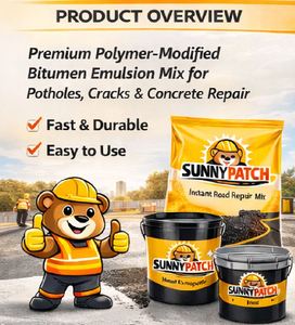 Parche de Asfalto Sunny Patch Grado A1 para Reparación de Agujeros con Punto de Suavidad 49-56 para Construcción de Carreteras - Product Image 6